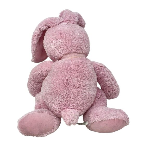 TARGET Pink Bunny Rabbit Chenille Plush Bow Terry Cloth Applause - Picture 4 of 5